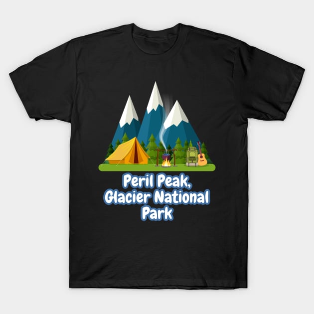 Peril Peak, Glacier National Park T-Shirt by Canada Cities